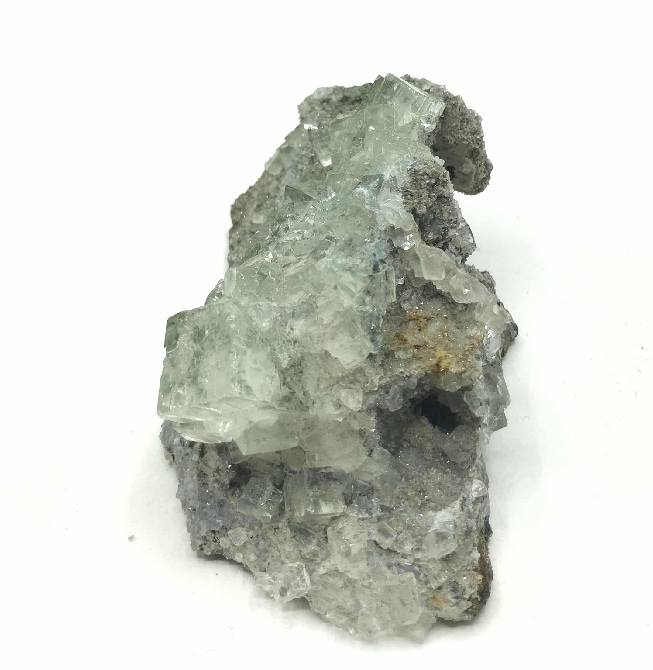 Fluorite on gangue, Xianghuapu, Chenzhou, Hunan, China.