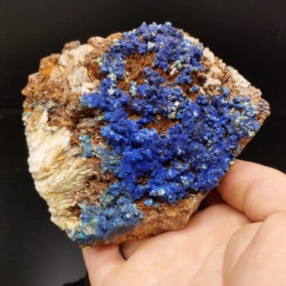 Tétraédrite pseudo en Azurite, et Dolomite, Usclas du Bosc, Loiras, Hérault.