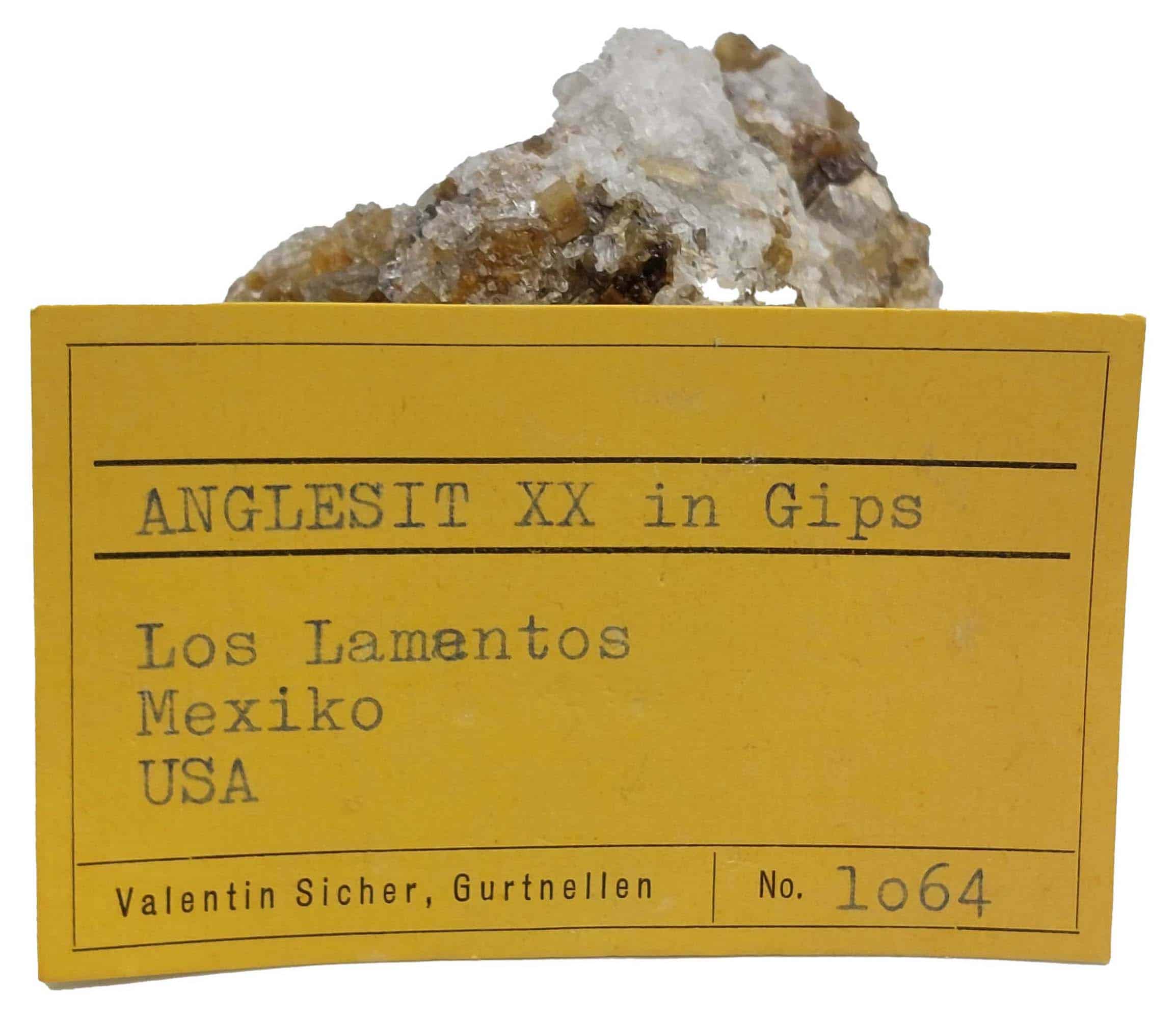 Anglésite, Los Lamentos, Mexique.