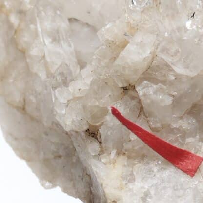 Apatite rose sur Quartz, Lauzière, Savoie.