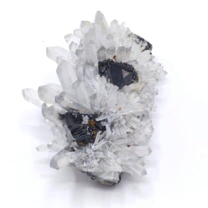 Sagénite (Rutile) dans Quartz, Corinto, Brésil.