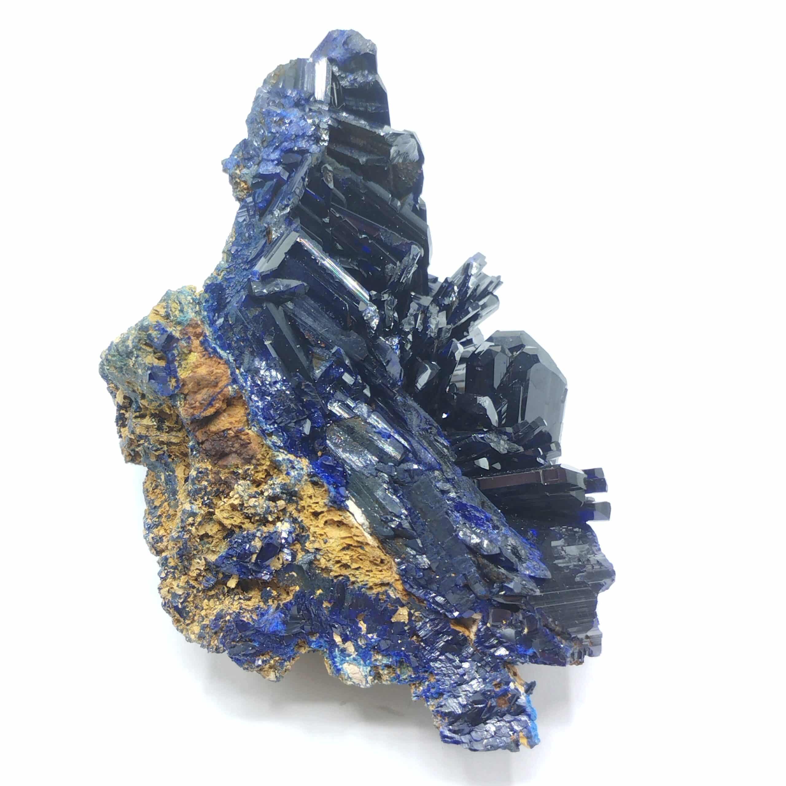 Azurite, Puits XII, Touissit, Maroc.