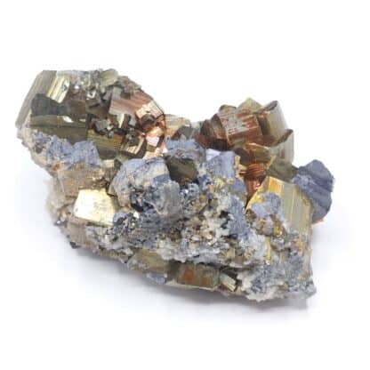 Galène, Pyrite & Quartz, Pasto Bueno, Pérou.