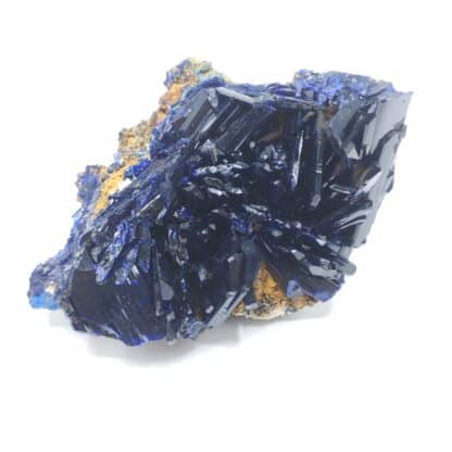 Azurite, Puits XII, Touissit, Maroc.