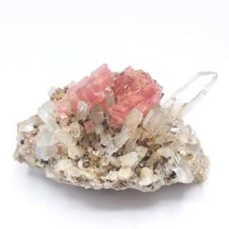 Rhodochrosite & Quartz (Macle), Pasto Bueno, Pérou.