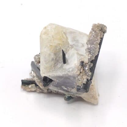 Herdérite & Schorl (Tourmaline), Virgem de Lapa, Minas Gerais, Brésil.