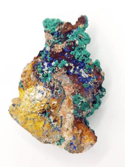 Azurite et Malachite, Touissit, Maroc.