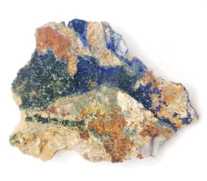 Olivénite, Azurite, Mine de Cap Garonne, Le Pradet, Var.