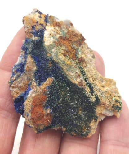 Olivénite, Azurite, Mine de Cap Garonne, Le Pradet, Var.