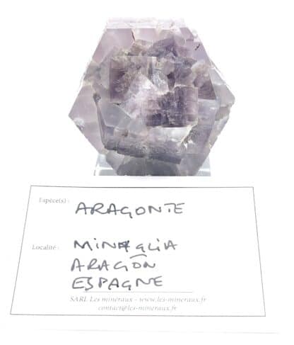 Aragonite, Molina, Aragon, Espagne.