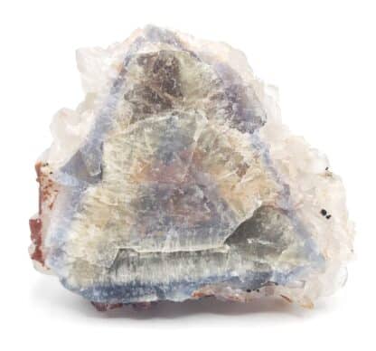 Quartz sur fluorine, mine de Valzergues, Aveyron.