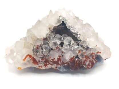 Quartz sur fluorine, mine de Valzergues, Aveyron.