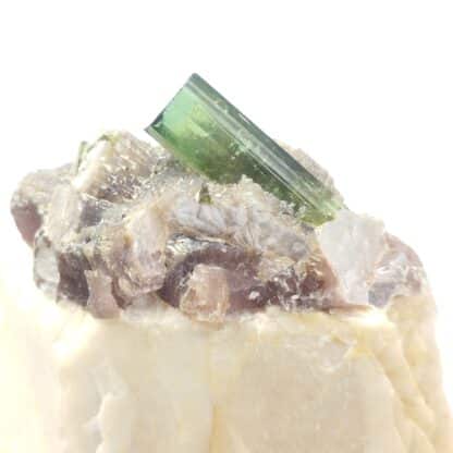 Elbaïte (Tourmaline) & Lépidolite, Virgen de Lapa, Minas Gerais, Brésil.