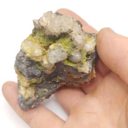 Wulfénite, Pyromorphite & Galène, Tabataud, Nontron, Dordogne.