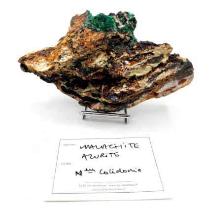 Malachite, Azurite, Nouvelle Calédonie, France.