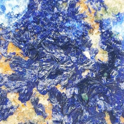 Azurite et malachite, mine de la Garonne au Pradet dans le Var.