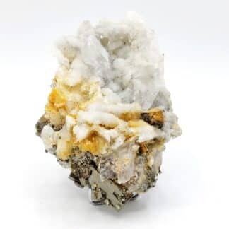 Gypse et Pyrite, mine de Niccioleta, Toscane, Italie.