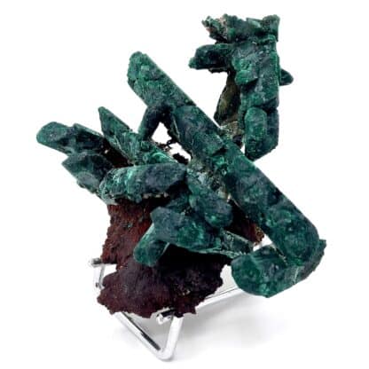 Azurite pseudomorphosée en malachite, Puits XII, Touissit, Maroc.