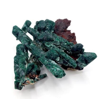 Azurite pseudomorphosée en malachite, Puits XII, Touissit, Maroc.