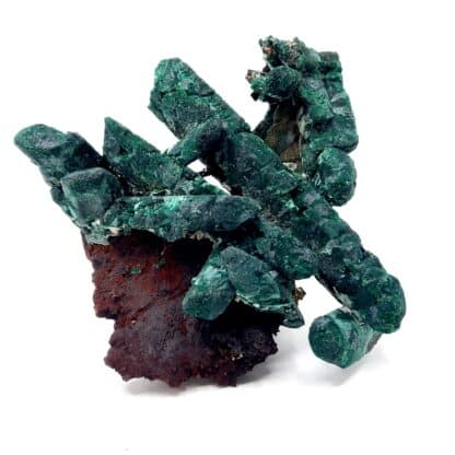 Azurite pseudomorphosée en malachite, Puits XII, Touissit, Maroc.