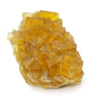 Fluorite jaune, Gersdorf, Mittelsachsen, Saxe, Allemagne.