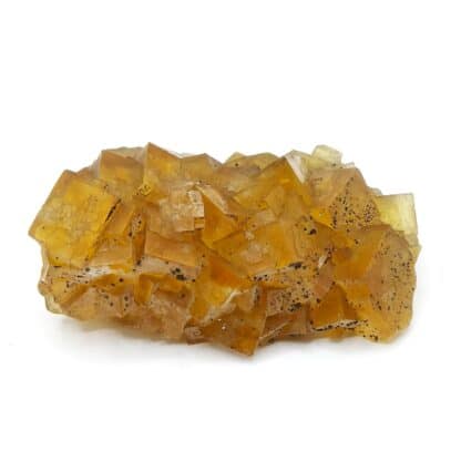 Fluorite jaune, Gersdorf, Mittelsachsen, Saxe, Allemagne.