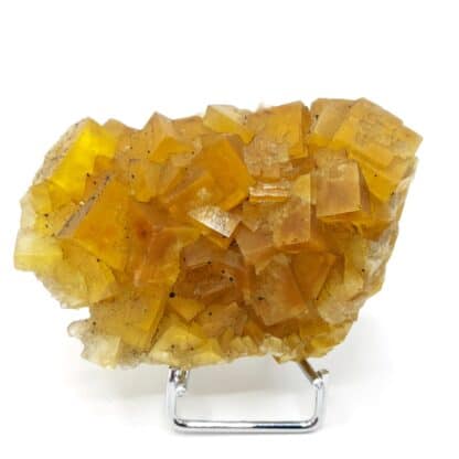 Fluorite jaune, Gersdorf, Mittelsachsen, Saxe, Allemagne.